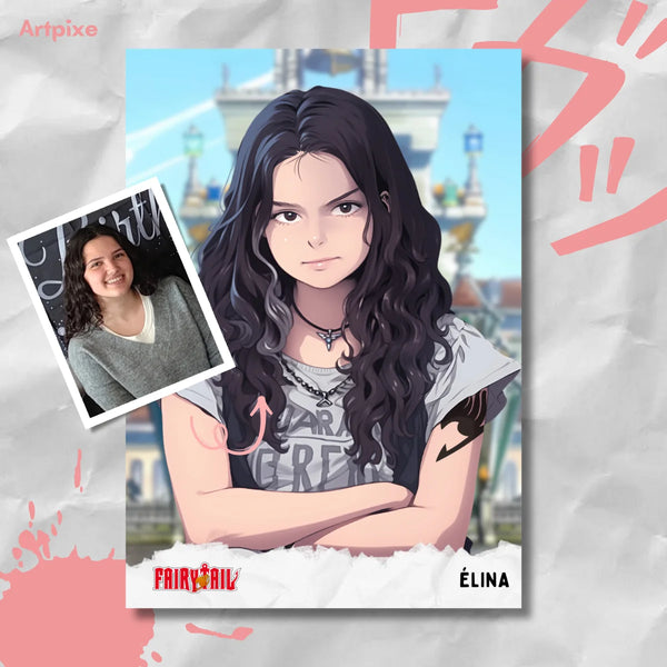 Retrato manga personalizado | Fairy Tail